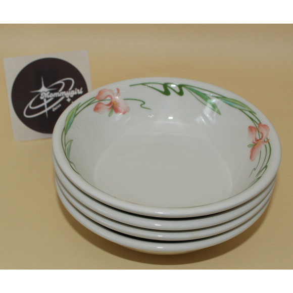 Set of 4 Vintage Villeroy & Boch Miami Pattern Berry/Fruit/Sauce Bowls Excellent - Picture 1 of 8